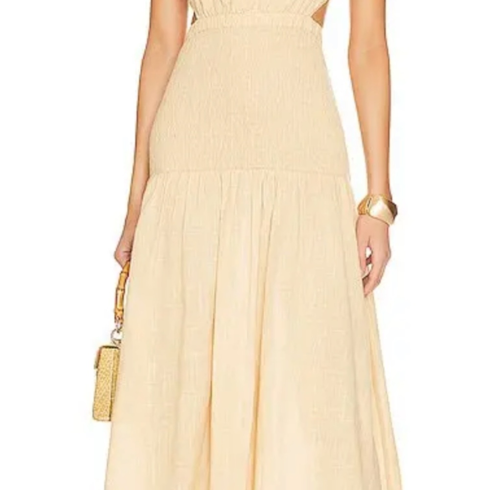 Elegant Cream Maxi Dress